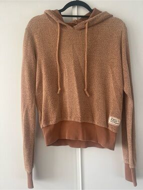 Women's Sherpa Hoodie in Rust Brown